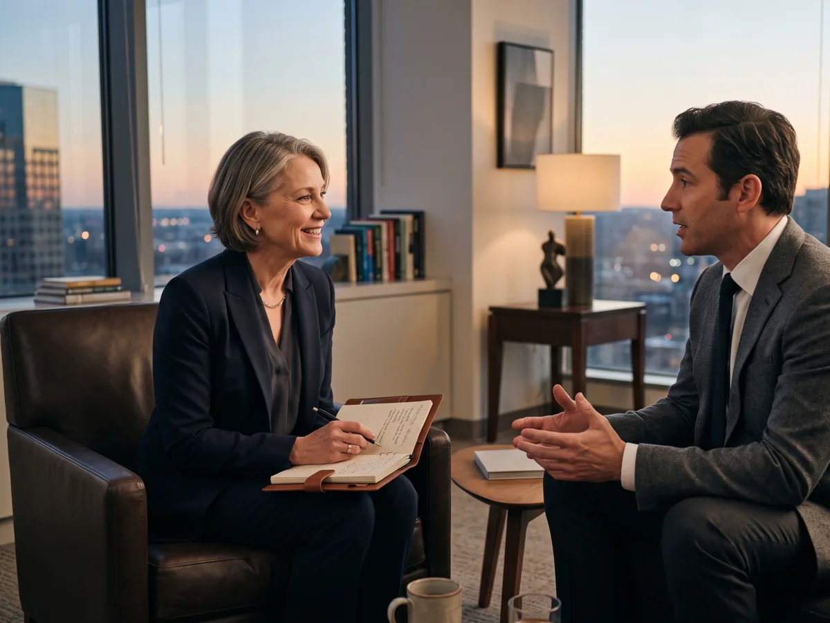 An executive coaching conversation