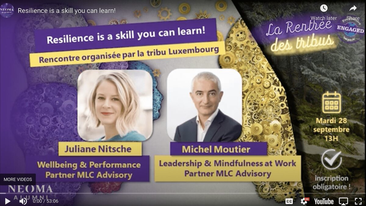 VIDEO - Webinar "Resilienz ist eine Fähigkeit, die man lernen kann"